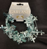 Blue Cross & Dove 12 Ft Garland Decoration