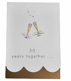 Golden 50th Anniversary Party Invitation 8Ct