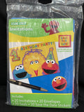 Sesame Street 1st Birthday Party Invitations 20ct