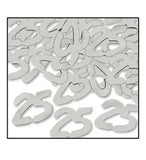 Fanci-Fetti Silver 25 Silhouettes Confetti