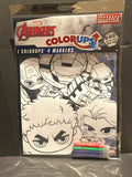 Marvel Avengers Assemble Colorups Coloring Activity Poster With 4 Markers NEW