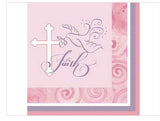 Faithful Dove Pink Lunch Napkin 36 Ct