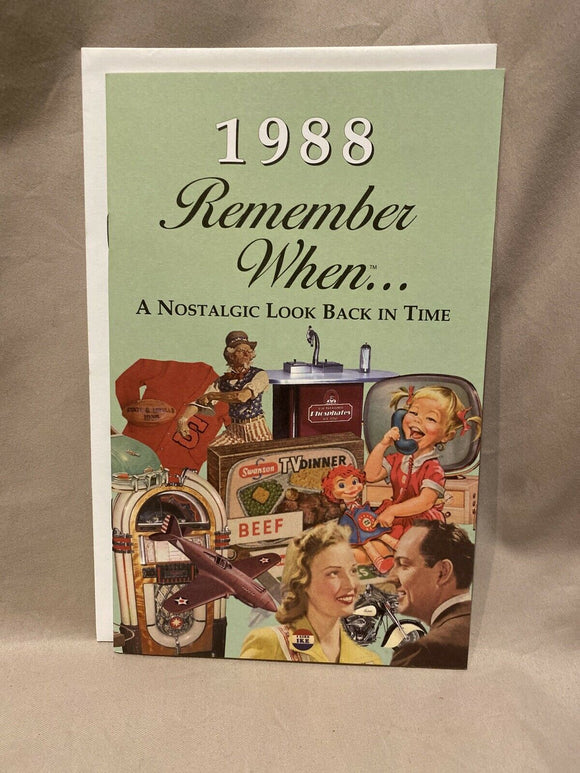 Remembering When: A Nostalgic Look Back In Time 1988 w/Envelope NEW