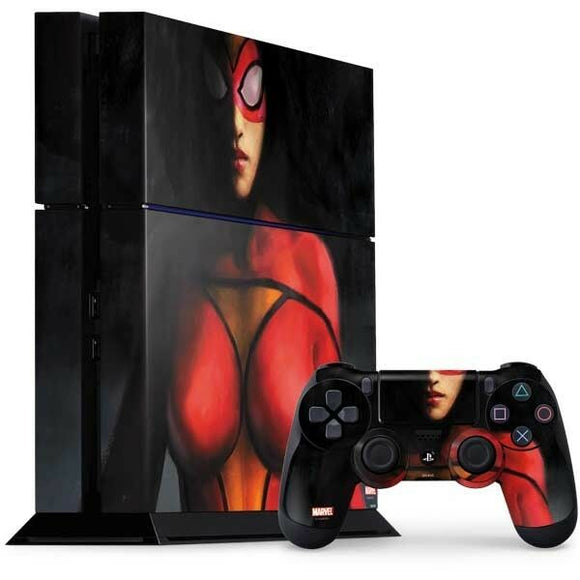 Spider-Woman High Detail PS4 Bundle Skin By Skinit Marvel NEW