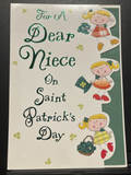 For Niece St. Patrick's Day Greeting Card w/Envelope