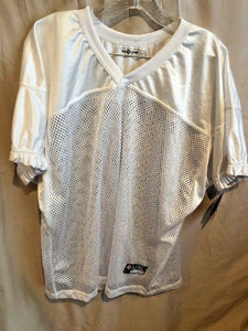 SA Gear Adult Football V Neck Jersey White Sz L/XL NEW