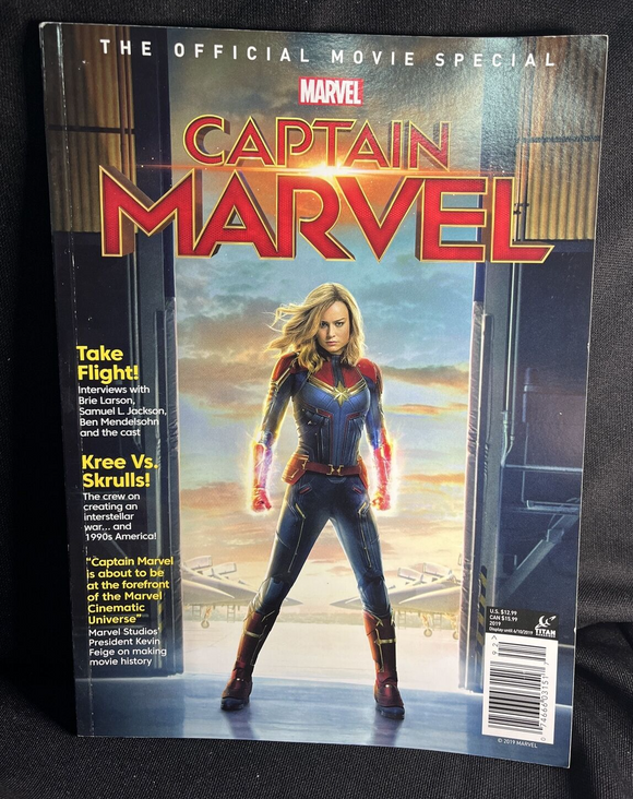 MARVEL OFFICIAL MOVIE CAPTAIN MARVEL MAGAZINE 2019 TITAN BRIE LARSON