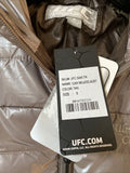 NWT UFC THERMOLITE PLUS Womens Silver/Grey Color Puffer Jacket Sz S NEW