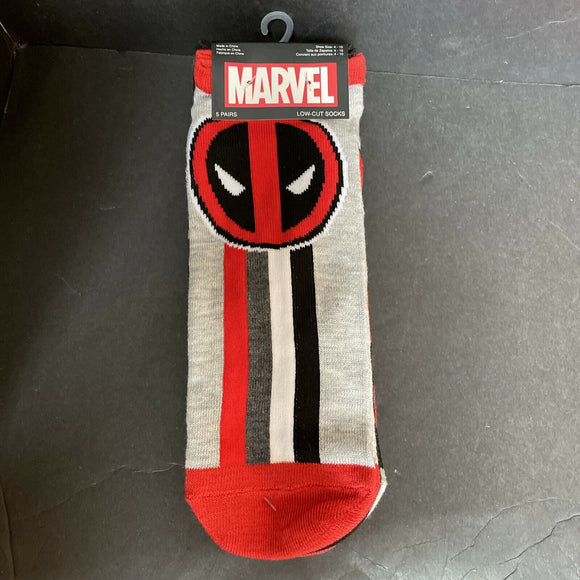 NEW Marvel Spiderman Shoe-Low-Cut-Socks Qty 5  Size 4-10 (US)