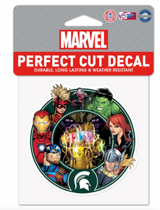 Michigan State Spartans Marvel Avengers Perfect Cut Decal 4"x4'