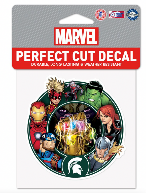 Michigan State Spartans Marvel Avengers Perfect Cut Decal 4