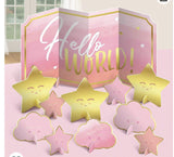 Hello World Baby Shower  Table Center Piece Kit 11pcs