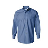 Van Heusen Men's 13V0113 Long-Sleeve Silky Poplin  Shirt - Periwinkle L NEW