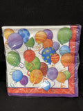 Balloons Birthday Party Napkins, 16ct