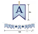 It’s A Boy In Bloom Baby Shower Clothespin Pennant Banner 12ft