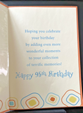 Happy 95th Birthday Greeting Card w/Envelope