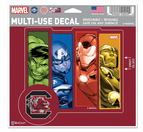 South Carolina Gamecocks MARVEL MULTI-USE DECAL 5