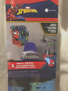 Spider-man Classic Graffiti Wall Decal Stickers Avenger Mural Roommates Marvel NEW