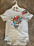 Spiderman Kids Sz 6 Tshirt & Short 2 Piece Pajama Set