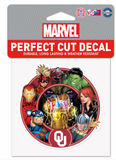 Oklahoma Sooners Marvel Avengers Perfect Cut Decal 4"x4'