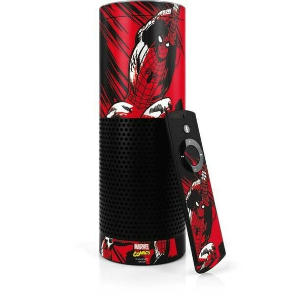 Marvel Spider-Man Swings Into Action Amazon Echo Skin By Skinit NEW