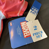 Marvel Spiderman Bathing Suit and Rash Guard UPF 50+ Set Size 2T