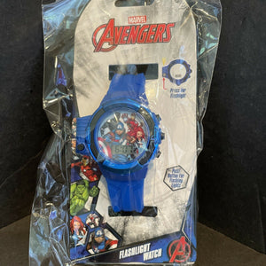 Marvel Avengers LED Youth Watch w/ Built In Flashlight