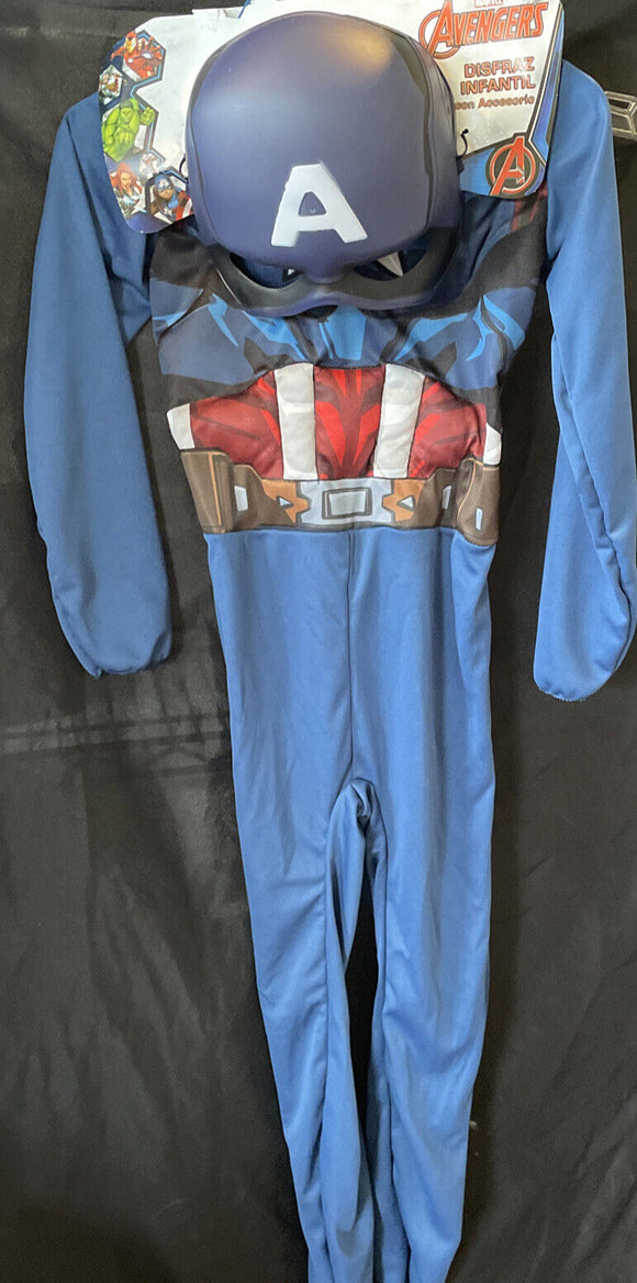 Marvel Avengers Captain America Kids Costume Size 6