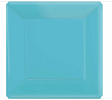 Amscan Bright Blue 7 Inch Square Paper Plates, 20 Ct.