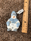 Snow Buddies Emily Personalized Snowman Ornament NEW