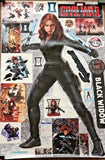 Original FATHEAD Marvel Civil War Black Widow Wall Decal Sticker 96-96179 NEW
