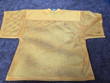 ProSport Adult Full Cut Mesh V-Neck Football Jersey Gold NEW