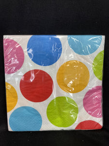 Polka Dot Party Luncheon Napkins - 16-Pack