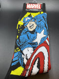 Marvel Captain America & Captain America Shield Socks Mens Sz 6-12 2 Pack