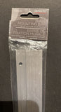Deflecto Lit Loc Mounting Bar, 16 1/2"W x 3/8"D x 1 3/4"H, Silver With Anchors