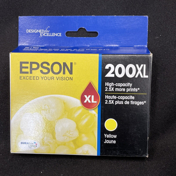 Epson 200XL Yellow High-Capacity Ink Cartridge | T200XL420 - Exp 2024
