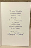 Friendship Greeting Card w/Envelope NEW