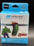 New Marvels Hulk Elastic Compression Knee Sleeve PEDIATRIC Youth Avengers