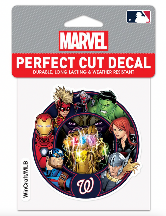 Washington Nationals Marvel Avengers Perfect Cut Decal 4