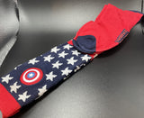 Marvel Captain America Stars & Stripes Knee High Ladies Socks
