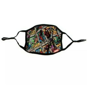 Marvel Comic Book Collage Face Mask Adult Adjustable NEW