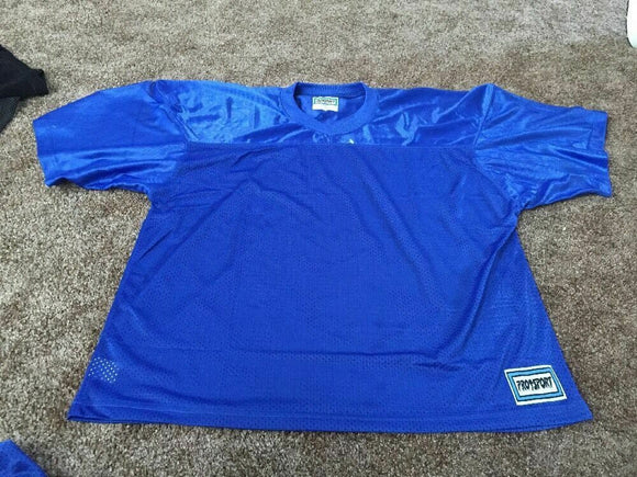 ProSport Dazzle Adult Football Jersey Royal Blue Size L/XL