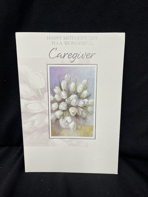 For Caregiver on Mother's Day Greeting Card w/Envelope