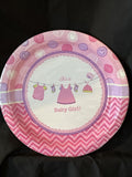 Shower With Love Girl 7” Plates 8ct