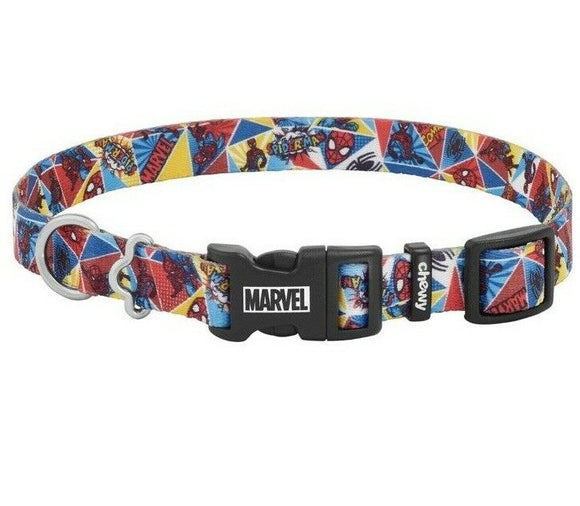 Marvel Spiderman Comics Dog Collar Size M 14