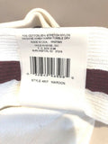 2 Pairs Hole-in-None White/Maroon Over the Calf Baseball Socks Sz 9-11 NEW