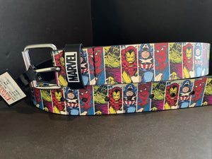 Marvel Heroes Profile Belt Mens M/L 34-36” Waist