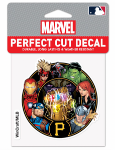 Pittsburgh Pirates Marvel Avengers Perfect Cut Decal 4"x4"