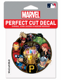 Pittsburgh Pirates Marvel Avengers Perfect Cut Decal 4"x4"
