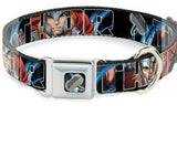 Marvel Thor’s Hammer/Poses Seatbelt Pet Collar 1” Wide fits 15”-26” Large